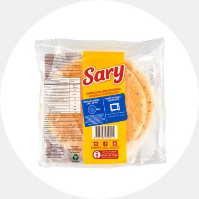 Kollased maisileivad (Arepa)(Külmutatud)